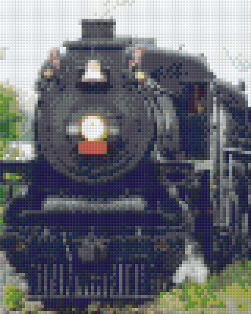 Locomotive Four [4] Baseplate PixelHobby Mini-mosaic Art Kit image 0